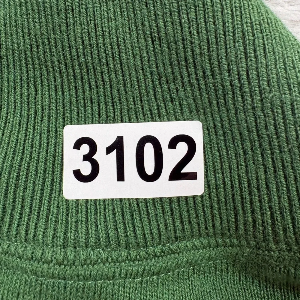 Banana Republic Mens Green Cotton Cashmere Blend Mock Neck Button Sweater‎ Large